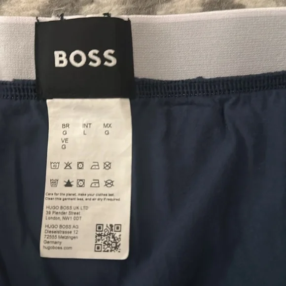 Boss Men’s Trunk, Blue, Lg - Picture 3 of 4